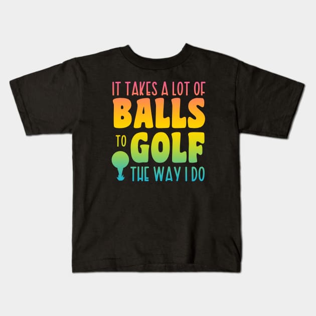 Golfing Kids T-Shirt by Xtian Dela ✅